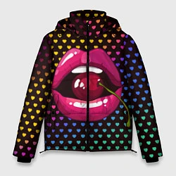 Куртка зимняя мужская Pop art, цвет: 3D-светло-серый