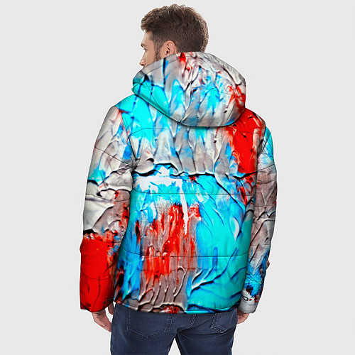 Мужская зимняя куртка Буйство красок / 3D-Черный – фото 4