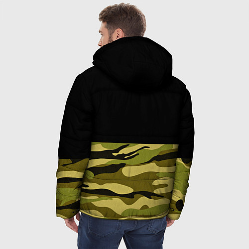 Мужская зимняя куртка Лесной Камуфляж / 3D-Красный – фото 4