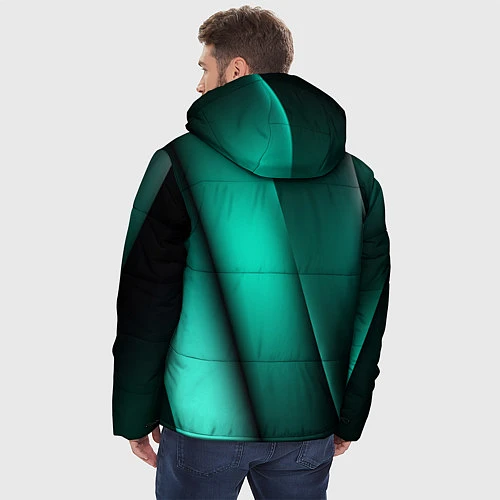 Мужская зимняя куртка Emerald lines / 3D-Черный – фото 4