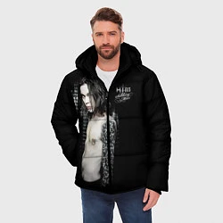 Куртка зимняя мужская HIM: Soliday man, цвет: 3D-черный — фото 2