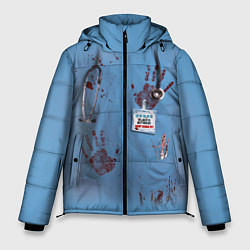 Куртка зимняя мужская Костюм врача кровь, цвет: 3D-красный