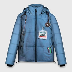 Куртка зимняя мужская Костюм врача, цвет: 3D-светло-серый