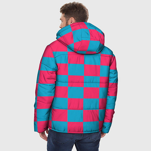 Мужская зимняя куртка Творческий гексагон / 3D-Черный – фото 4