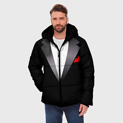 Куртка зимняя мужская Смокинг мистера, цвет: 3D-черный — фото 2