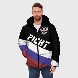 Куртка зимняя мужская Fight Russia, цвет: 3D-светло-серый — фото 2