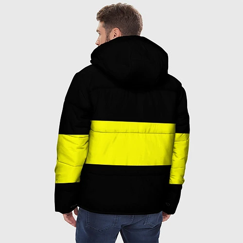 Мужская зимняя куртка Borussia 2018 Black and Yellow / 3D-Черный – фото 4