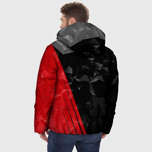 Мужская зимняя куртка FC Manchester United: Abstract / 3D-Черный – фото 4