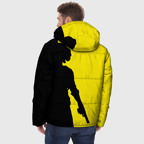 Мужская зимняя куртка PUBG: Yellow Shadow / 3D-Черный – фото 4