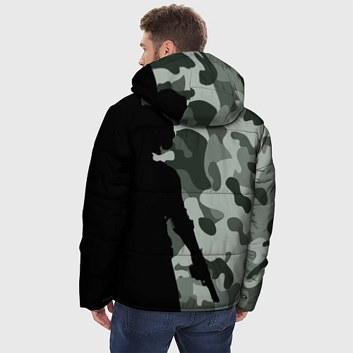 Мужская зимняя куртка PUBG: Camo Shadow / 3D-Черный – фото 4