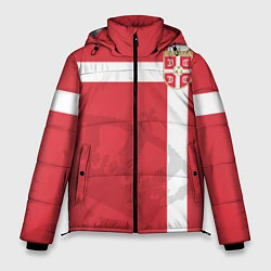 Куртка зимняя мужская Сборная Сербии, цвет: 3D-светло-серый