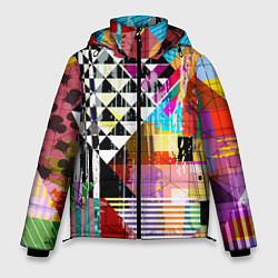 Куртка зимняя мужская RGB Geometry, цвет: 3D-светло-серый