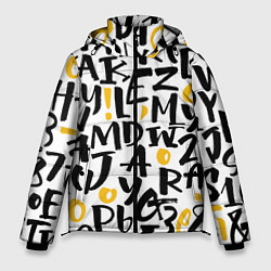 Куртка зимняя мужская Letters bombing, цвет: 3D-черный