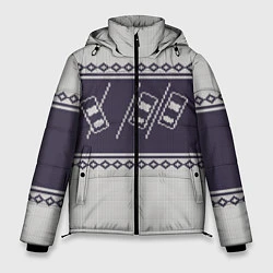 Куртка зимняя мужская Форсаж: Зимний узор, цвет: 3D-черный