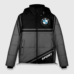 Куртка зимняя мужская BMW SPORT БМВ СПОРТ, цвет: 3D-черный