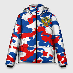 Куртка зимняя мужская Герб РФ Милитари, цвет: 3D-черный
