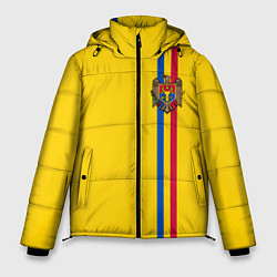 Куртка зимняя мужская Молдавия: лента с гербом, цвет: 3D-светло-серый