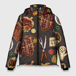 Куртка зимняя мужская Шашлычное раздолье, цвет: 3D-светло-серый