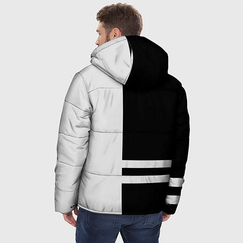 Мужская зимняя куртка Infiniti: B&W Lines / 3D-Черный – фото 4
