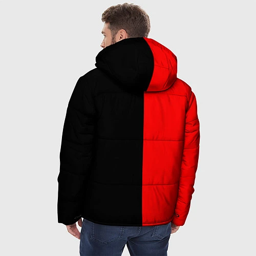 Мужская зимняя куртка СССР: Red Collection / 3D-Черный – фото 4