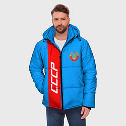 Куртка зимняя мужская СССР: Blue Collection, цвет: 3D-красный — фото 2
