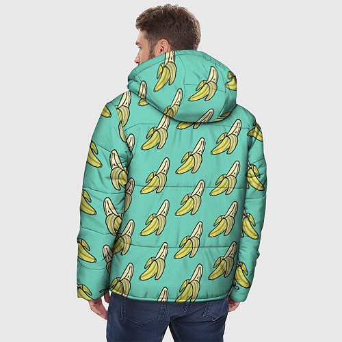 Мужская зимняя куртка Любитель бананов / 3D-Черный – фото 4