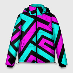 Куртка зимняя мужская Maze: Violet & Turquoise, цвет: 3D-красный