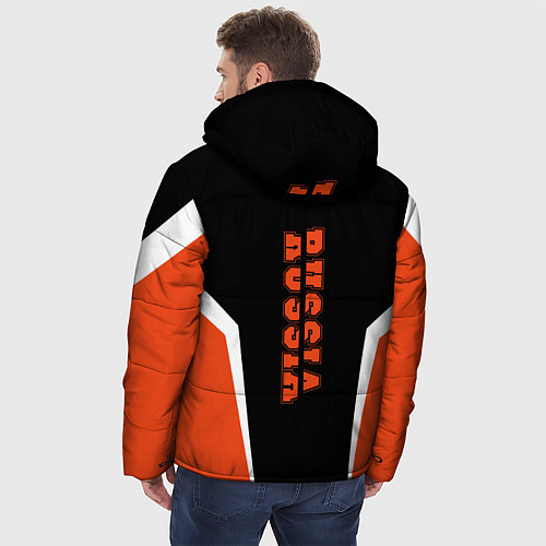 Мужская зимняя куртка Russia: Orange Sport / 3D-Черный – фото 4