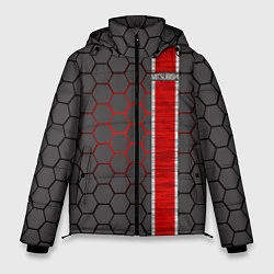 Куртка зимняя мужская Mitsubishi броня, цвет: 3D-красный