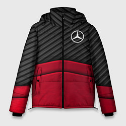 Куртка зимняя мужская Mercedes Benz: Red Carbon, цвет: 3D-черный