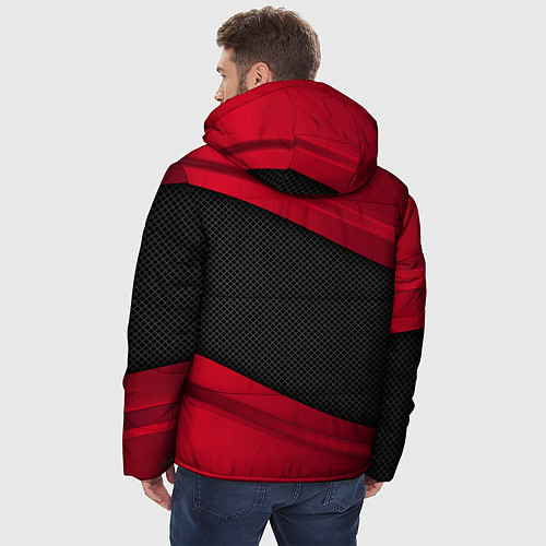 Мужская зимняя куртка Volvo: Red Sport / 3D-Черный – фото 4