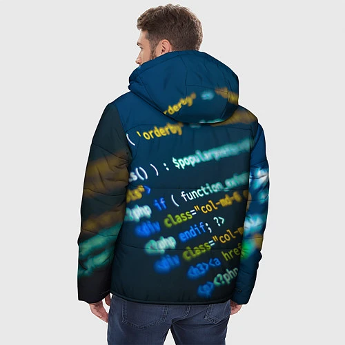 Мужская зимняя куртка Programming Collection / 3D-Черный – фото 4