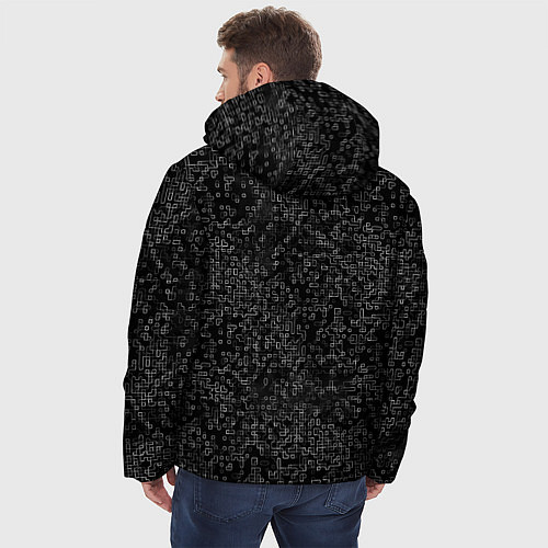 Мужская зимняя куртка Russia 2022 Digital / 3D-Черный – фото 4