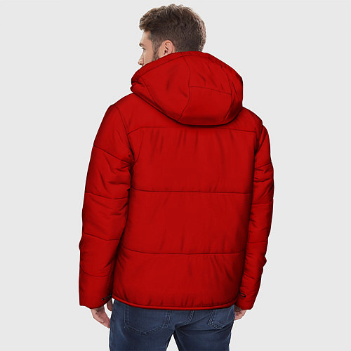 Мужская зимняя куртка Сода пищевая / 3D-Красный – фото 4