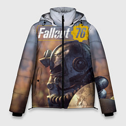 Куртка зимняя мужская Fallout 76, цвет: 3D-светло-серый