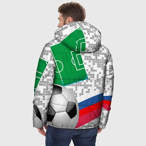 Мужская зимняя куртка Русский футбол / 3D-Черный – фото 4