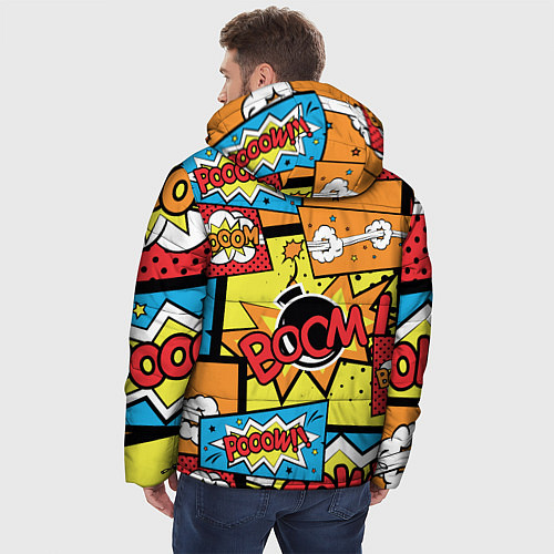 Мужская зимняя куртка Boom Pop Art / 3D-Черный – фото 4