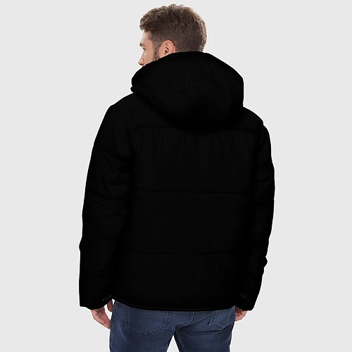 Мужская зимняя куртка Marshmello: Black Face / 3D-Черный – фото 4