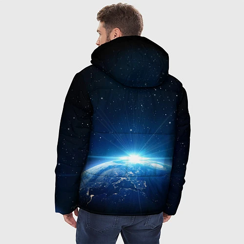 Мужская зимняя куртка NASA: Sunrise Earth / 3D-Черный – фото 4