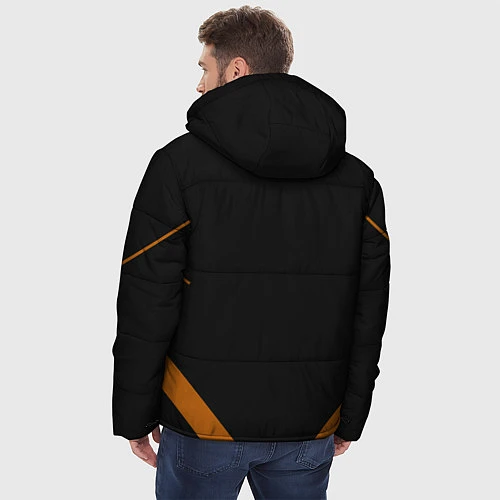 Мужская зимняя куртка KATSUKI BAKUGOU полосы / 3D-Черный – фото 4