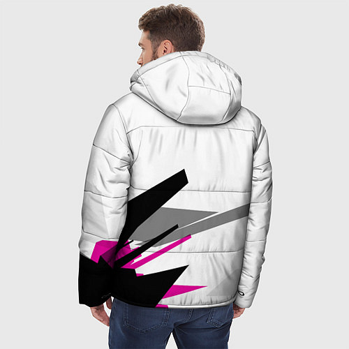 Мужская зимняя куртка Metro Exodus: White Style / 3D-Черный – фото 4