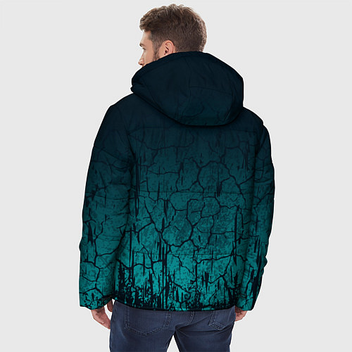 Мужская зимняя куртка TES: Cyberpunk / 3D-Черный – фото 4