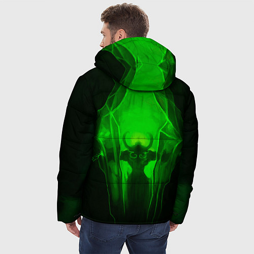 Мужская зимняя куртка Демон легиона / 3D-Черный – фото 4
