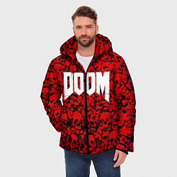 Куртка зимняя мужская DOOM: Blooded Skuls, цвет: 3D-светло-серый — фото 2