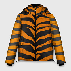 Куртка зимняя мужская Шкура тигра, цвет: 3D-красный