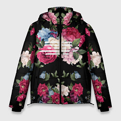 Куртка зимняя мужская Big Bang: Flower Road, цвет: 3D-черный
