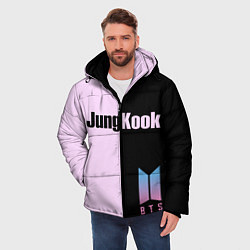 Куртка зимняя мужская BTS Jung Kook, цвет: 3D-черный — фото 2
