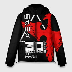 Куртка зимняя мужская 30 Seconds to Mars, цвет: 3D-черный
