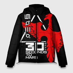 Куртка зимняя мужская 30 Seconds to Mars, цвет: 3D-красный