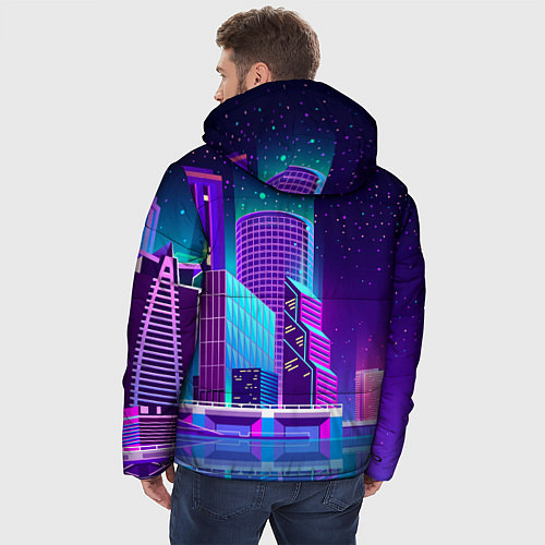 Мужская зимняя куртка Neon Nights / 3D-Черный – фото 4